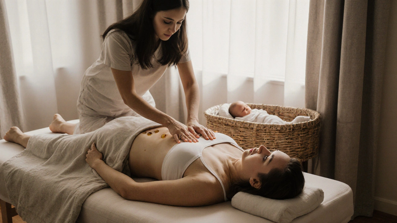 Masáž po porodu: Jak ulevit bolestem a napětí po narození dítěte
