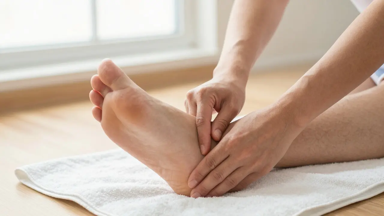 Zdravotní masáž při plantární fasciitidě: Jak efektivně ulevit bolesti páté kosti